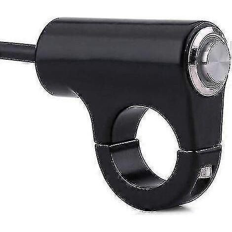 Motorrad-Lenkerbedienschalter, 7/8" (22 mm) Druckknopfschalter aus Aluminiumlegierung