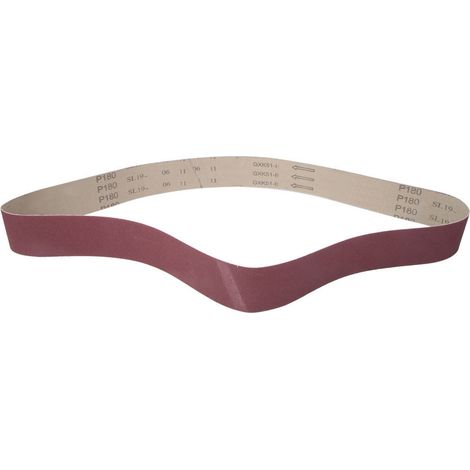 Lot de 10 courroies abrasives circulaires 1220x50mm, grain 120, oxyde d'aluminium GXK51-B pour ponceuse à bande professionnelle (1/5)