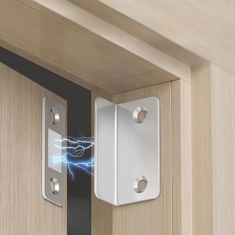 Magnetische Türstopper-Serie – Unsichtbar – Kein Bohren erforderlich – Magnetisch – Geeignet für Schränke und Schiebetüren (1/5)