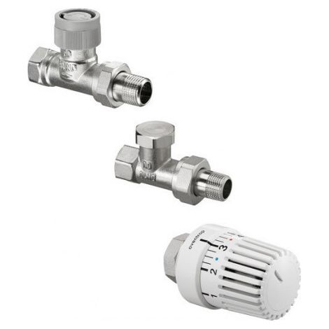 Ensemble de thermostat OV Uni LH à passage, vanne AQ avec Q-Tech DN 10