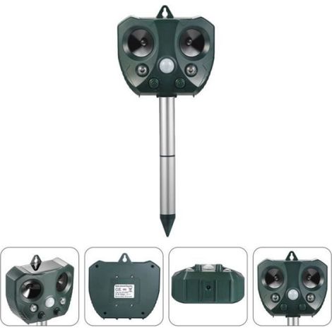 Effaroucheur ultrason pour nuisibles de jardin, répulsif anti-nuisibles extérieur pour jardinage, dispositif de dissuasion sans produit chimique (1/4)