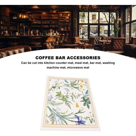 Ortviai Tapis de Protection en Cuir pour Machine à Café, Réfrigérateur, Micro-ondes et Lave-linge – 55 x 60 cm, Imperméable et Anti-dérapant (1/4)