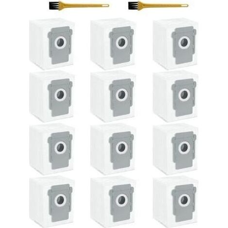 Lot de 12 Sacs d'aspirateur pour iRobot Roomba i7/i7+/i7 Plus/i3/i3+/i4/i4+/i6/i6+/i8/i8+/j7/j7+/S9/S9+/E5/E6/E7 Sac de rechange pour iRobot Roomba i7 Kit d'accessoires H287 (1/5)
