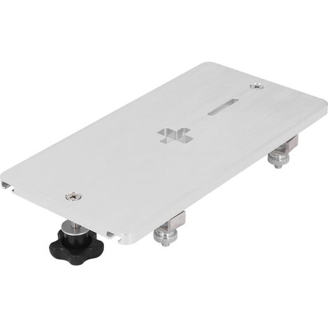 Plaque d'insertion pour scie sauteuse électrique en alliage d'aluminium, table de défonceuse pour bois, support réversible (1/5)
