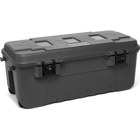 Plano Sportsman's Trunk Grande - Baule per l'Esercito, l'Esterno, il Garage e il Deposito degli Attrezzi - Storage Trunks Plat19Ch, Charcoal, Durevole