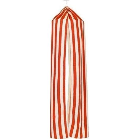 esschert-design Cyrk Dekoratives Baldachin in Rot und Weiß 232 cm