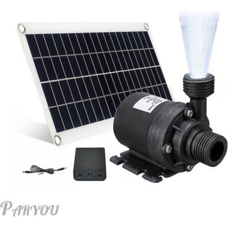Pompe solaire 50W 800L/H DC 12V Débit élevé pour aquarium et jardin Installation facile Matériaux ABS et métal - Dc12v
