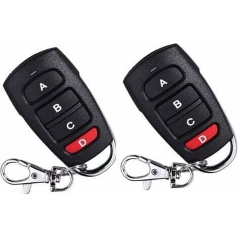[JAMAIS UTILISÉ] Lot de 2 télécommandes de rechange universelles pour portail électrique de garage 433 MHz