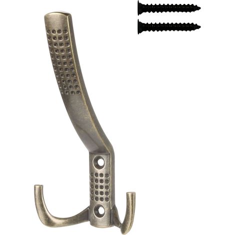 Colgador de pared triple Riex XV08, bronce patinado (1/5)