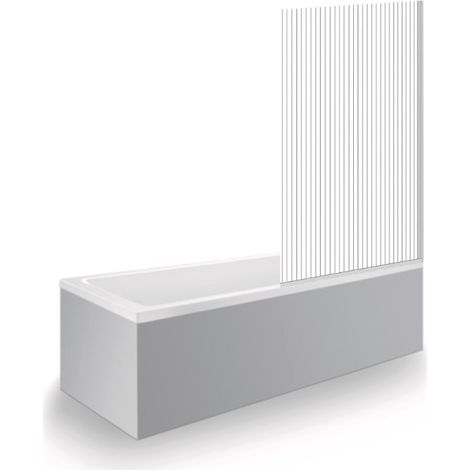 Bañera derecha DURAVIT No.1 1700x700mm + Mampara de bañera recta AURYS Raywall cromo (1/5)