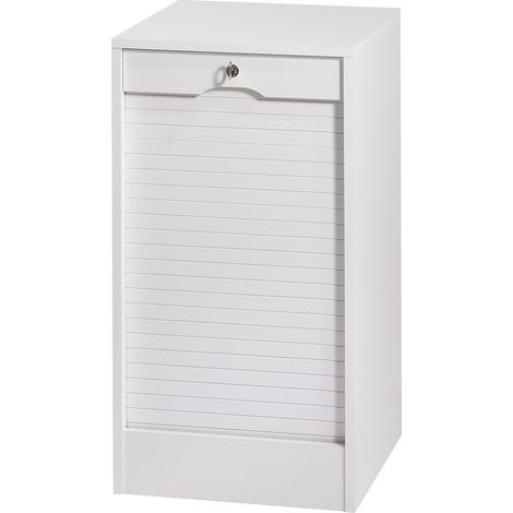 Classeur à rideau contemporain H 76 cm Hilda (1/3)