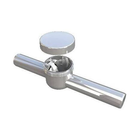 VALVOLA ANTI RIFLUSSO ORIZZONTALE CROMATO Misura: Diam. 32 mm