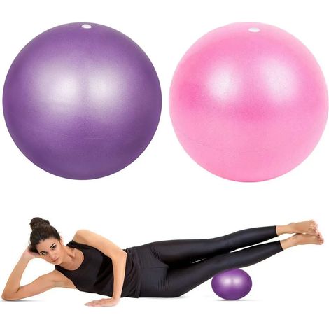 2 Stück 25cm weiche, explosionsgeschützte Yogabälle für Fitnessstudio Pilates (1/4)