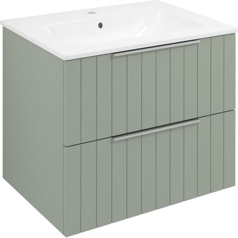 CIRASA STRIP Meuble sous-vasque 59,2x52x46cm, vert