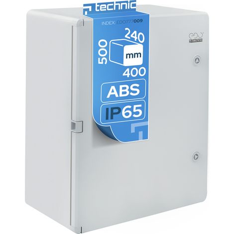 Coffret électrique nu étanche IP65 en ABS 400x500x240 mm - montage en saillie Edo (1/5)
