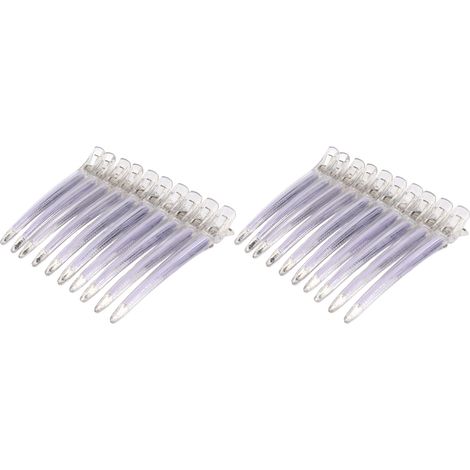 20 Pinces de coiffure sectionnement cheveux, clips fixation permanente coupe, pinces positionnement cheveux pour salon maison (1/5)