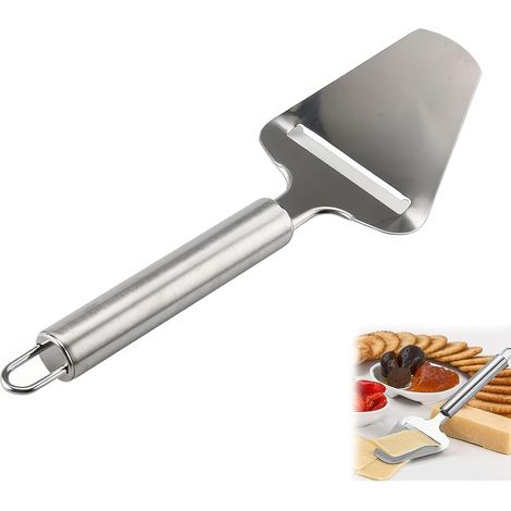 Sollbry 1 Pièce Coupe-Fromage Professionnel en Acier Inoxydable, pour Agrumes et Légumes Durs,Fromages,Argent (1/5)