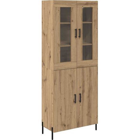 Maison Exclusive - Alacena Roble artesanal 69,5 x 34 x 180 cm Mad