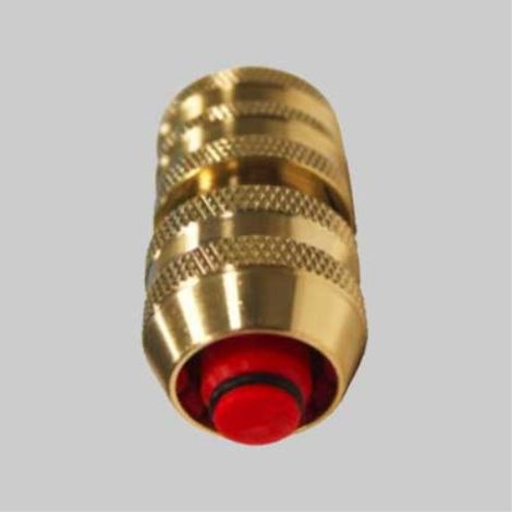 Raccordo portagomma rapido in ottone 'acquastop' 3/4" (1/2)