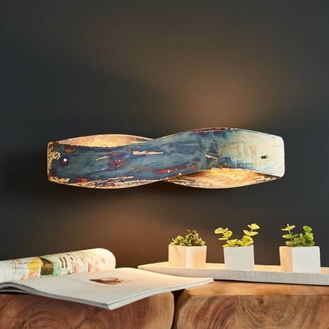 [GEBRAUCHT] B-Ware Rothfels Wandleuchte Wandlampe Led Lian Gold Oxidiert Dimmbar Warmweiß Alumin849