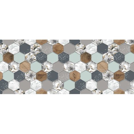 Tappeto Passatoia Cucina Antiscivolo Con Stampa Digitale Dis. Alveare 477, misura50x50coloreAlveare