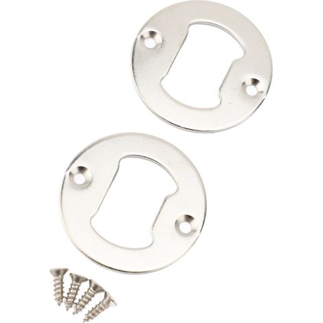 Flaschenöffner-Einsatz zur Wandmontage, 1,75 Zoll Durchmesser, runde Form, Metall, Bierflaschenöffner-Einsatz (1/5)