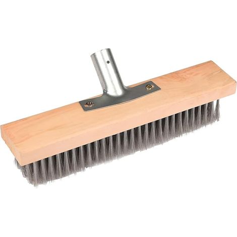 Balai métal 30cm acier, balai métal (sans manche bois) (1/4)