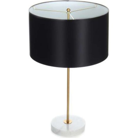 Lampe à Poser Design "Piona" 65cm Noir & Or (1/3)