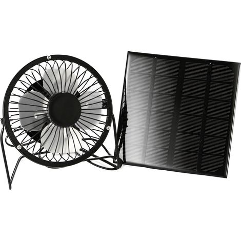 Mini ventilador USB portátil alimentado por teléfono móvil y equipado con un panel solar, ideal para el hogar, la oficina, los viajes y las actividades al aire libre. (1/5)