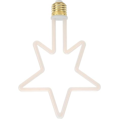 Ampoule en Forme D'étoile Ampoule Led de Noël, Ampoule Décorative Led Décorative E27/2700K 8W 5 Tointed Lampes Led pour le Festival Intérieur 220to240V (1/5)