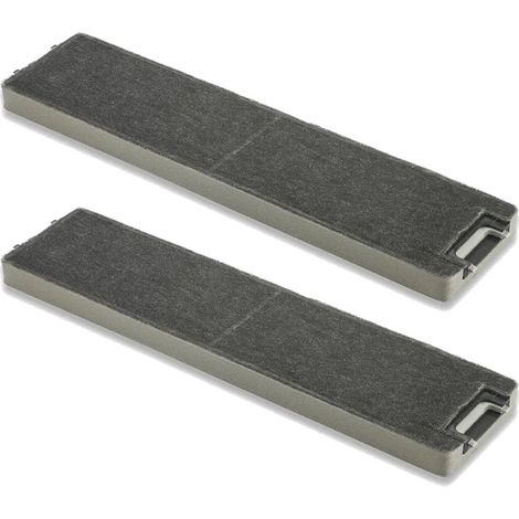Trade-Shop Aktivkohle-Filter 477x115x30mm kompatibel mit Miele DA 3050, DA 3050-55, DA 3060, DA 3060-60, DA 3150, DA 3160, DA 3166, DA 3180 - 2 Stück