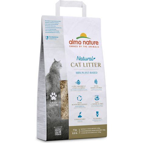 lettiera igienica per gatti almo nature "natural cat litter" 4 kg (1/3)