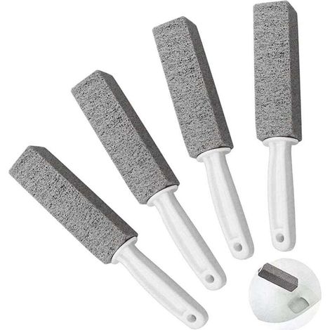 Piece Pumice Stone Cleaning Brush Set, Pumice Stone with Handle, Toilet Bowl Cleaner, Brush and Ball Remover for Hard Water (1/5)