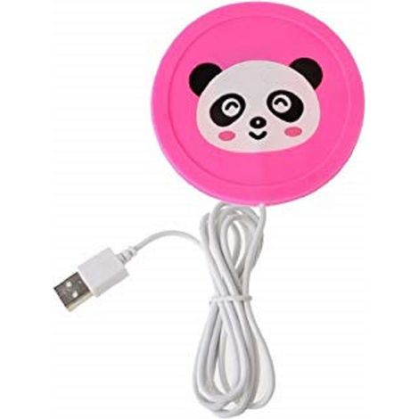 TrAdE Shop Traesio - Scaldatazza Bicchiere Cartoon Silicone Panda Usb Elettrico Scalda Sottobicchiere - (1/2)