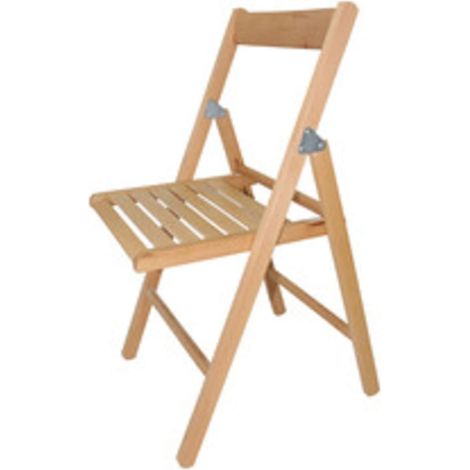 SEDIA PIEGHEVOLE IN LEGNO VERNICIATO NOCE