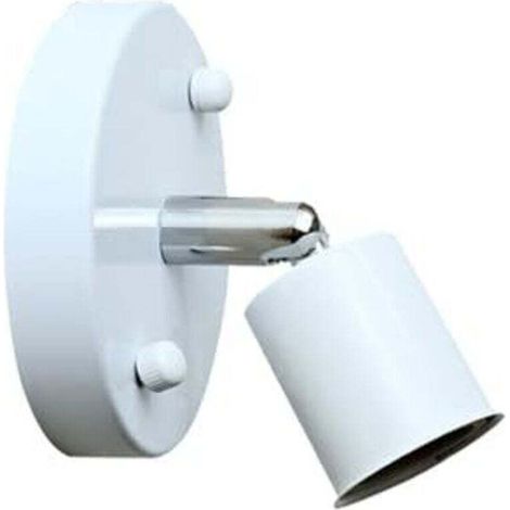 E27 Douille de Lampe Plafonnier en Métal Applique Murale Pendule Corde Retro Suspension Lampe de Chaîne en Cuivre DIY Lampe Accessoires Pendentif (Blanc) (1/4)