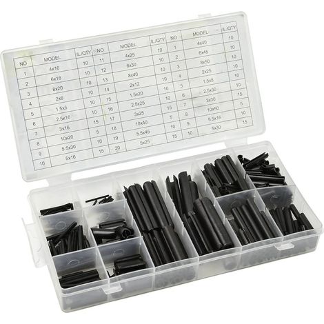 Set di perni elastici geko trasparente 315 pezzi (1/4)
