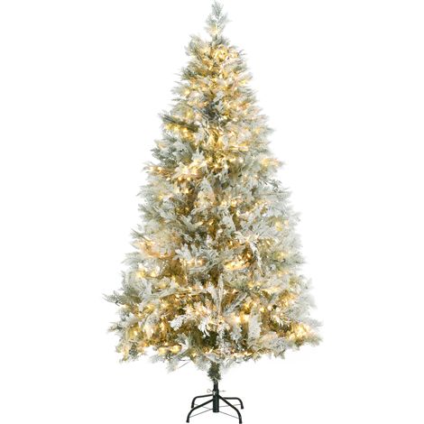 Sapin de Noël artificiel 180 cm - 300 LED blanc chaud, 577 branches, ouverture automatique (1/5)