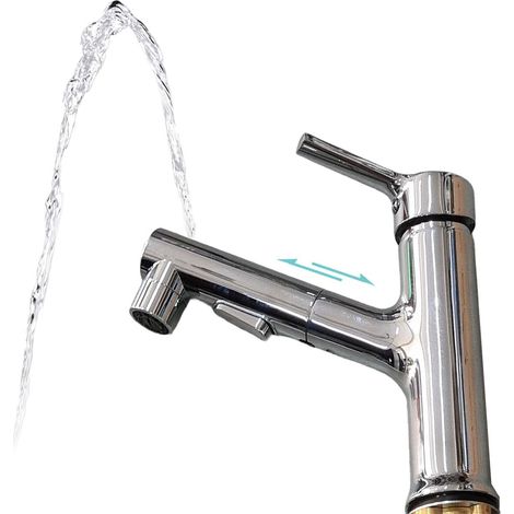 RUBINETTO BAGNO DOCCETTA MISCELATORE ESTRAIBILE LAVELLO CROMATO FONTANELLA 1804