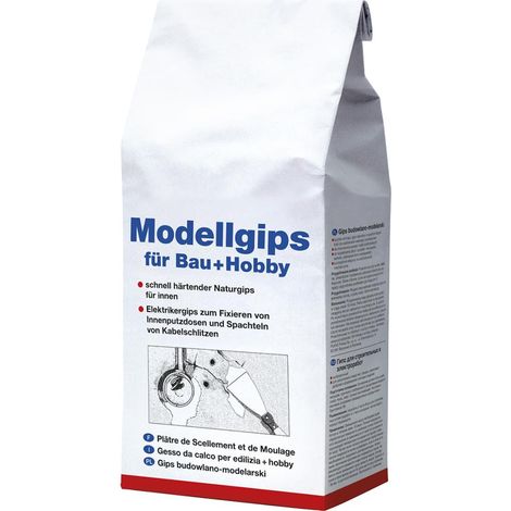Decotric Modellgips für Bau und Hobby 5 kg Innen schnell härtend Naturgips (1/2)