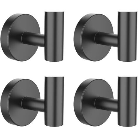 4er-Set Handtuchhaken, robuste Wandhaken aus SUS 304 Edelstahl für Badezimmer, Wandhaken für Bademantel