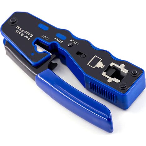 Crimpzange RJ-Stecker-Crimpzange aus Stahl, universelles Kabelcrimpwerkzeug für 8-polige CAT5- und CAT6-Kabel (1/5)