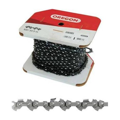 CATENA PER MOTOSEGA IN ROTOLO OREGON Art. 91P-100R, 3/8" -