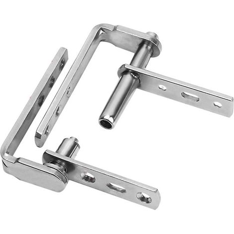 Lot de 2 charnières de porte de café, quincaillerie pour porte battante en acier inoxydable 304, charnières de porte de saloon, fermeture automatique, f (1/5)