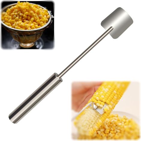 1 pelador de maíz mágico de acero inoxidable