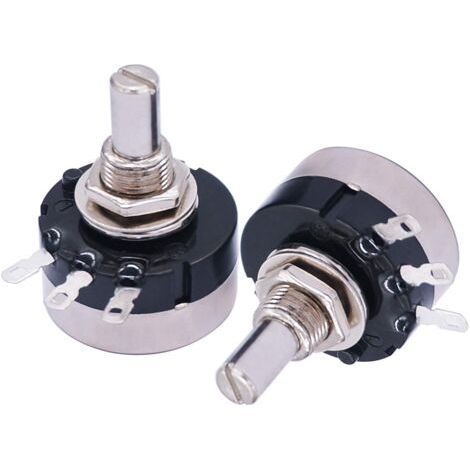 Potenciómetros RV24YN20S B102, 1 kΩ, película de carbono, rotativos, una vuelta, A03-6 mm, RV24 B102+A03 (1/4)