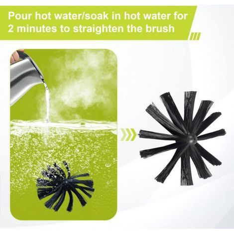 Kit de Ramonage Poêle a Pellets - 1, 4.8m Hérisson 200mm 12 Tiges Flexible Perceuse Visseuse - Cheminée Étiquette (1/4)
