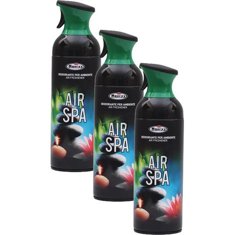 KIT SET 3 PZ MAURY'S DEODORANTE PER AMBIENTI 400 ML AIR SPA (1/5)