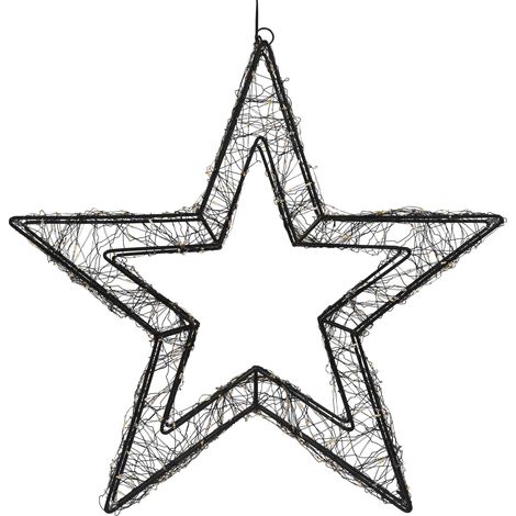 Stella natalizia, con Timer, con luce LED a luce extra-calda per decorazioni natalizie -50 cm (1/5)