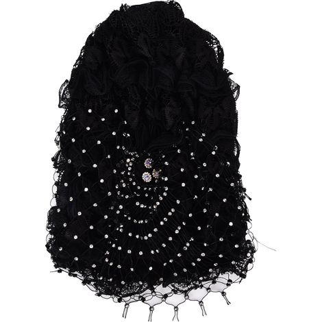 Weiches, atmungsaktives, bequemes und dehnbares Haarband, Haaraccessoires für Damen und Mädchen, modisch schwarz (1/5)
